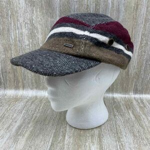 Lifetime Wool Blend Baseball‎ Cap Hat Adjustable Gray Red